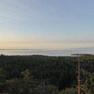 Looking west out the Strait of Juan de Fuca