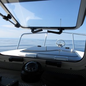 Enjoying the cool ocean air coming off the Strait of Juan de Fuca