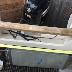 Custom welded fuel tank.