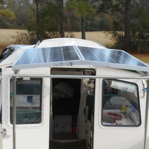 The same clips used to mount the panels to the roof, mount it on the cockpit frame.