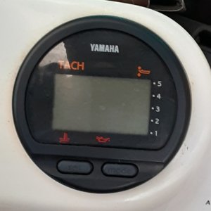 Yamaha motor data display at helm