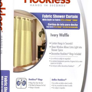 10 Hookless Shower Curtains with Snap On:Snap Off Liner.  Note: we're probable going to add Velcro strips to the sides of the curtains in order to keep the curtains together in wind. If we need to do this, we'll show the group.
