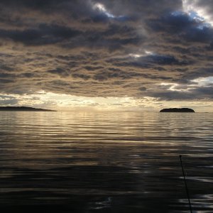 Sunset on Queen Charlotte Strait June 08