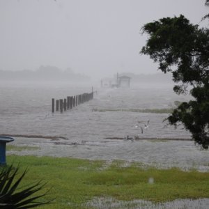 High tide water is 30' from house
