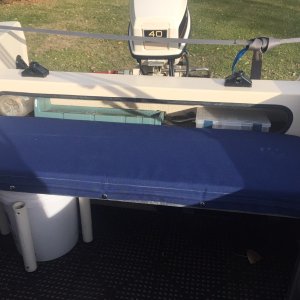 Rear bench pad....comfort for the dogs.