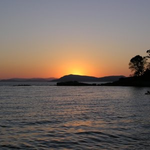 Sunset from Sucia Island, 2007.