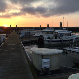 Media 'Sunrise at the South Beach Harbor Marina' in album 'Kent\'s birthday cupcake'