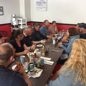 Last breakfast with the group.