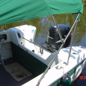 Sunbrella top with S/S fittings