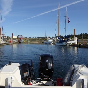 Leaving Comox Tuesday morning in anticipation of a good wind forecast