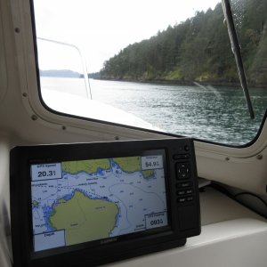 Cruising along the N. side of Shaw Island