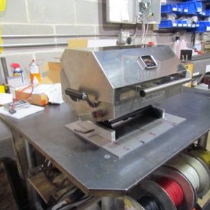 Plate ready to be installed on top of radar arch