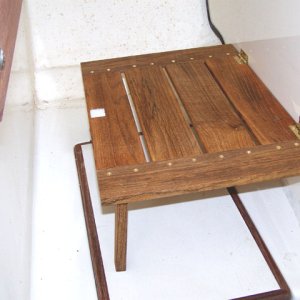 Media '"Navigator's" footrest' in album 'In place, we thought the glass top might get broken, or at least scratched.'