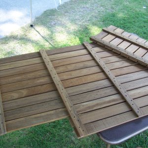Teak Construction.  It took about 3 half days of work.