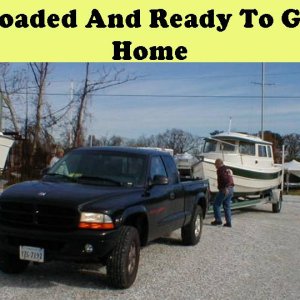 1999 Dodge Dakota V6 4WD doing the pulling.  No problem.