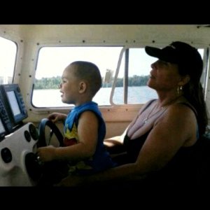 Grandma showing Anthony the ropes
