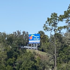 Off north of Jax and into Georgia for 2 weeks while glasses being made