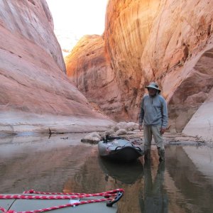 The canyon is shallow here