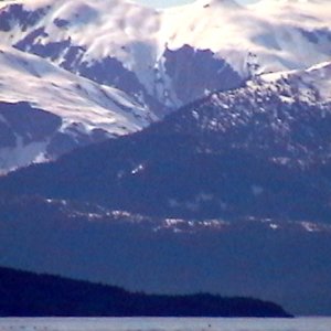 View of Chilkat Mountains near North Pass