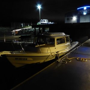 Night-time departure from Twin Bridges