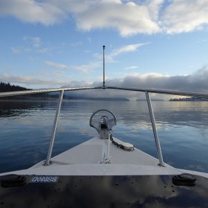 Approaching the Guemes Island Ferry terminal