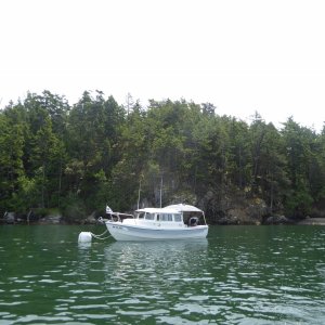 At a State buoy at Jones Island