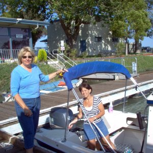 Joan (Wild Blue) and Kerry (Salty Seas)