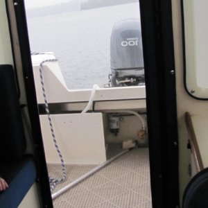 Screen for door.  Snaps on and off