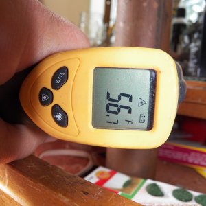 Because the bottom of the pipe is filled with antifreeze for thermal mass, it cools more slowly.