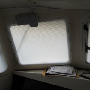Media 'Cheap window covers made with coroplast' in album 'Vents installed in cockpit storage bins'