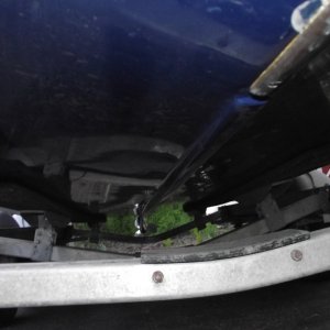 Media 'Original trailer setup only had two bunks.' in album 'Notice boat sitting too far forward on trailer bunk'