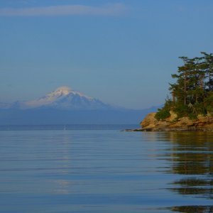Mount baker at sunset