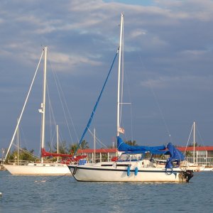 On the ball in Boot Key Harbor