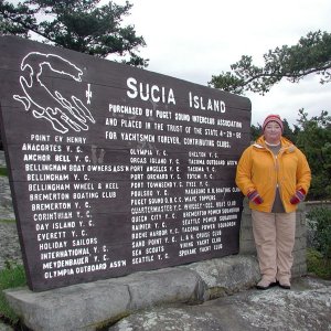 Patty at Sucia - First Birthday Cruise - 2-14-04