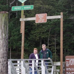 Patty and David - Stuart Island, Prevost Harbor - 2-22-04