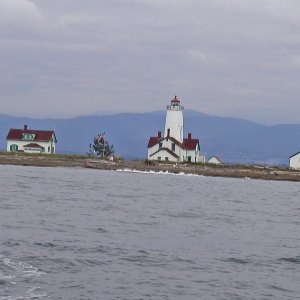 Media 'dungeness light house' in album 'Bill and Kim at Eagle Lake.'