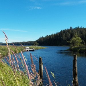 The start of the Ozette River drainage to the Pacific and a few more little pilings.