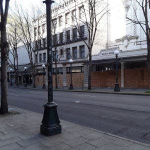 Seattle 5th Ave rush hour during Covid.
