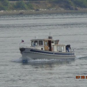 Media 'Bill's Nordic tug in the Guemes Channel' in album 'Bill, Robert & Ken at the Anacortes Airport Friday morning.'