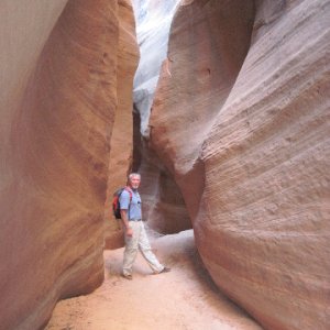Russ in Slot at Smith Canyon