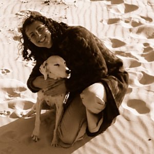 Our daughter Kim with Dottie