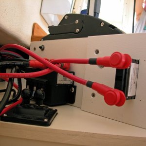 (AnchortownJim) Quick windless solenoid mounted behind the engine throttle block