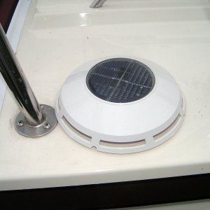 (Pat Anderson) Solar Roof Vent for Composting Toilet Topside