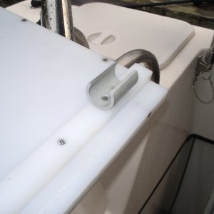 PVC clips and 1/2\" riser
