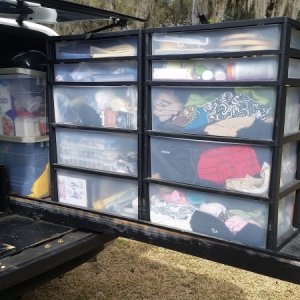 Media 'Slide out back of truck' in album 'His and hers slide outs in back of truck'