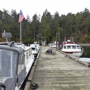 Joining the party late on Saturday morning at Prevost Harbor dock on Stuart