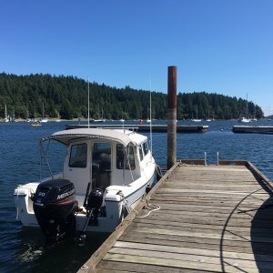 First stop Port Browning marina, after checking thru Customs via phone using Nexus