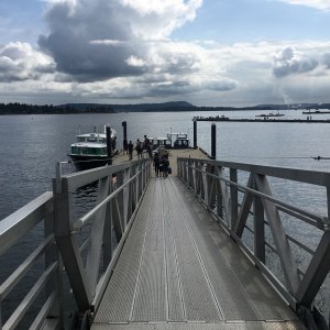 Hopped on the passenger ferry to Nanaimo with Brock