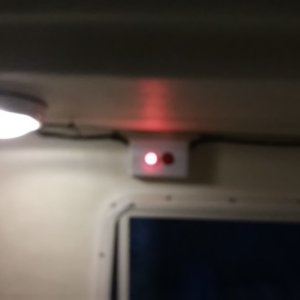 Front and rear switches for exterior LED