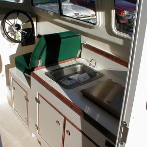 New interior inside, starboard